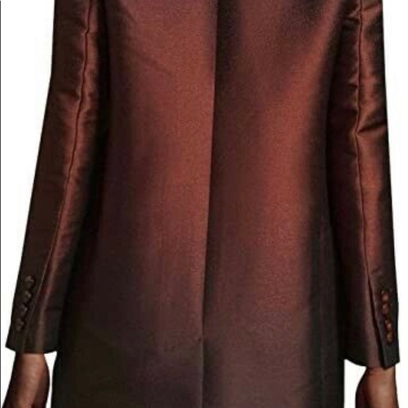 NEW MaxMara Women's Coat Sz 10 Bordeaux - Picture 4 of 7